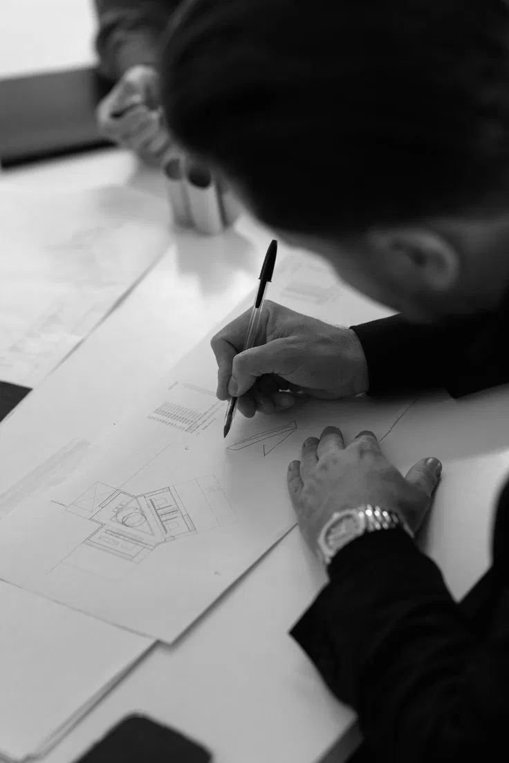 Developers working together over project plans