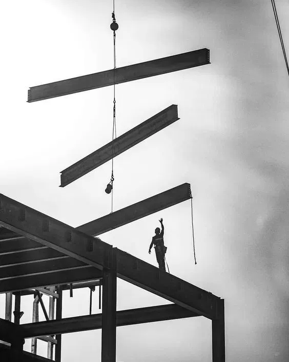 Steel construction frame